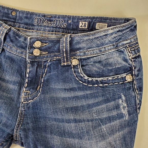 Miss me boot cut bling jeans size 28 - Picture 6 of 11